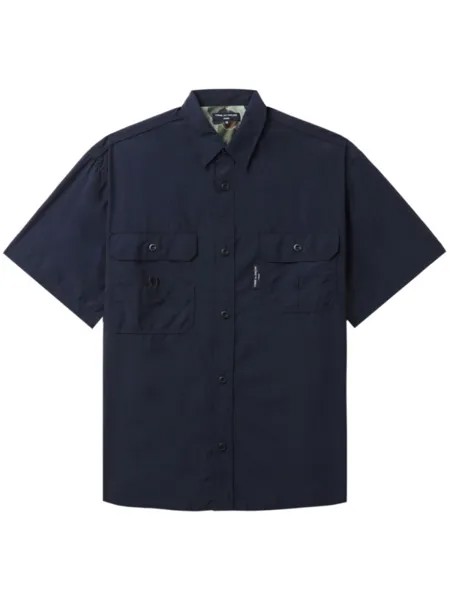 Comme des Garçons Homme рубашка с логотипом, синий