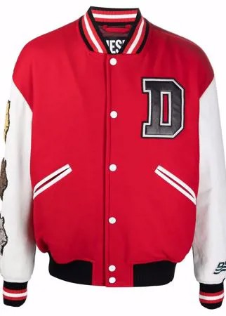 Diesel спортивная куртка с нашивками
