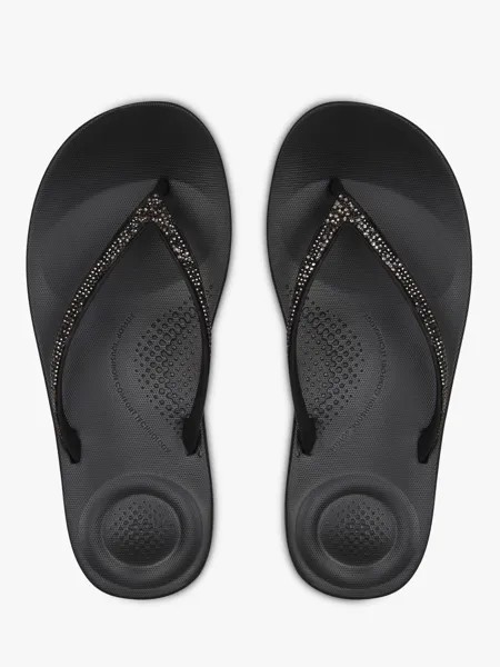 Сверкающие шлепанцы IQushion FitFlop, черный