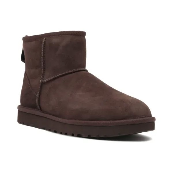 Кожаные зимние ботинки Classic Mini II Ugg, коричневый