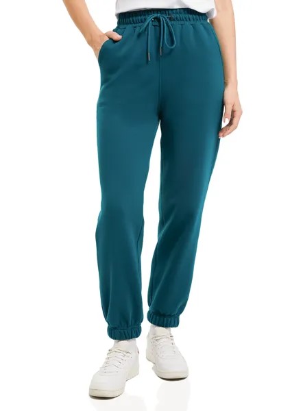 Спортивные брюки женские oodji 16701086-1 зеленые S