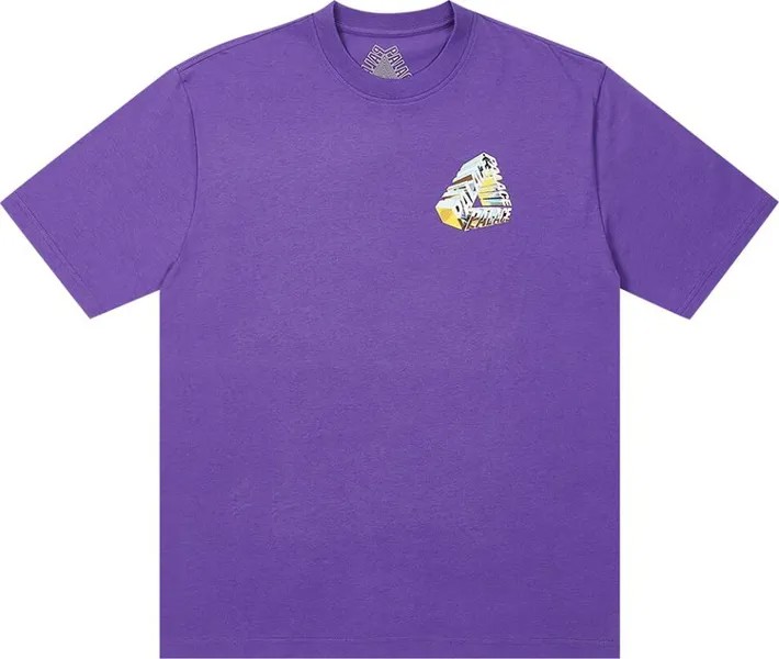 Футболка Palace Tri-Chrome T-Shirt 'Regal Purple', фиолетовый