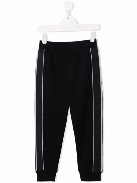 Emporio Armani Kids спортивные брюки с лампасами