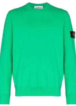 Stone Island толстовка с нашивкой-логотипом