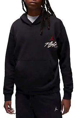 Мужской черный флисовый пуловер с худи Jordan (DQ7505 011)