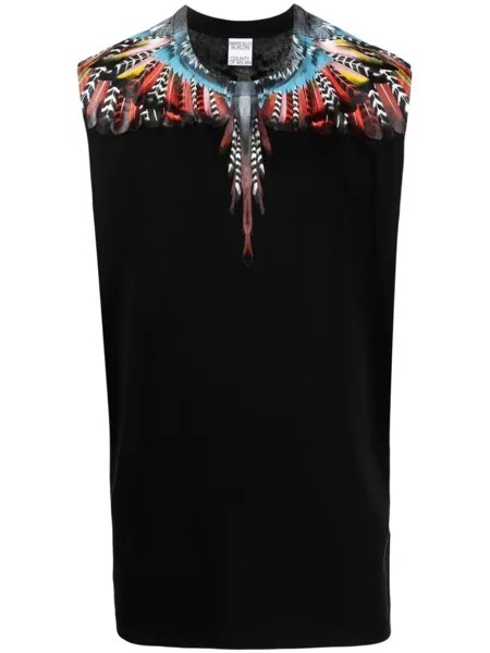 Marcelo Burlon County of Milan футболка Grizzly Wings без рукавов, черный