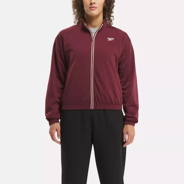 Трикотажная спортивная куртка Identity Back Vector Reebok, бордовый