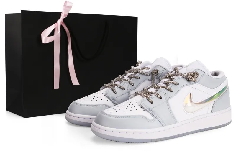 Кроссовки Air Jordan 1 Vintage Basketball Shoes Women's Low-top Blue, лазурный