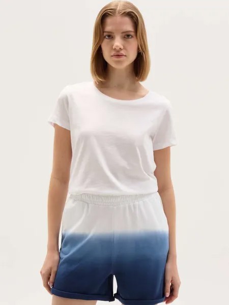 Шорты деграде с отворотами Ovs, цвет white/blue