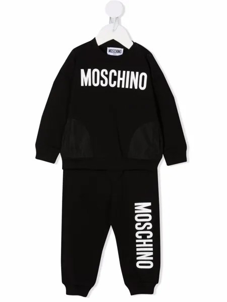 Moschino Kids спортивный костюм с логотипом