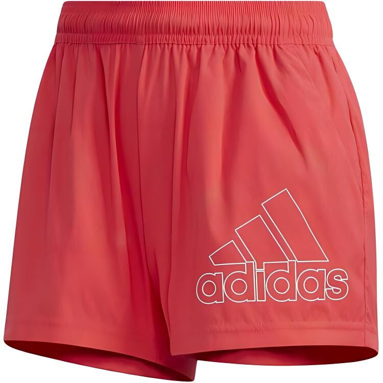 Повседневные шорты женские арбузно-красные Adidas
