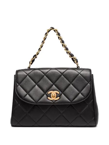 Chanel Pre-Owned стеганая сумка 1995-го года с логотипом CC