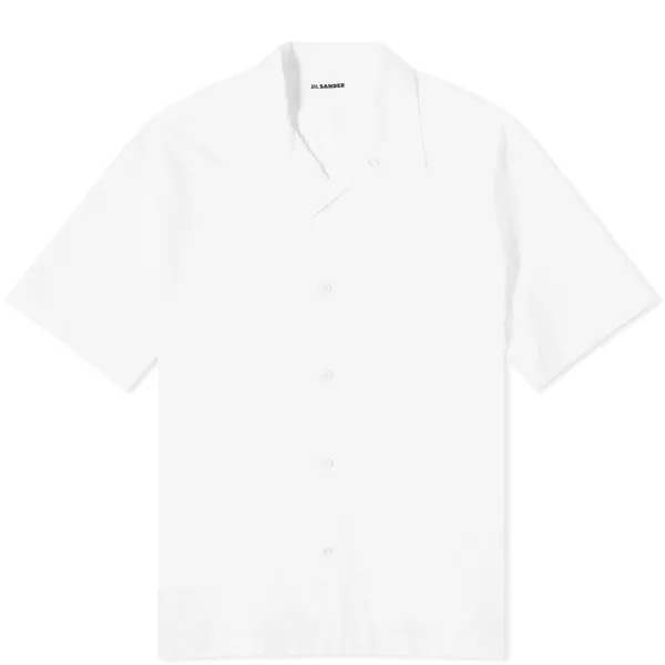 Рубашка Jil Sander Short Sleeve Organic Cotton Vacation, цвет Optic White
