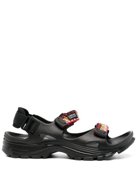 Lanvin сандалии Curb из коллаборации с Suicoke, черный
