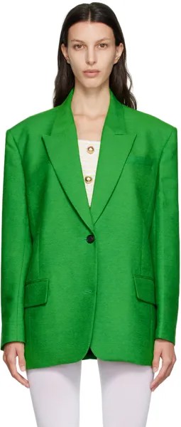 Зеленый пиджак с двумя пуговицами Pushbutton