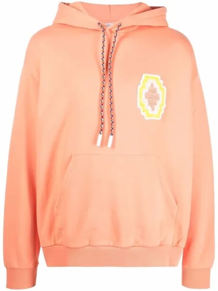 Худи с нашивкой Cross Marcelo Burlon County of Milan, оранжевый