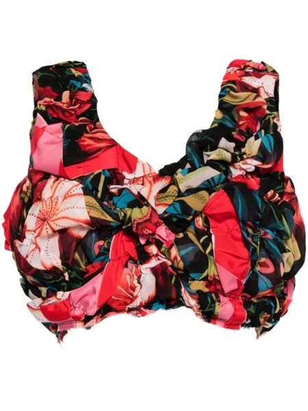 Укороченный топ без рукавов Comme Des Garçons, красный