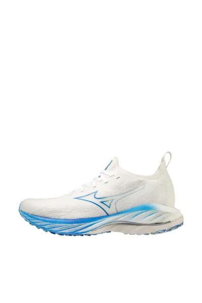 Неокрашенные белые/мирно-синие кроссовки унисекс MIZUNO, белый