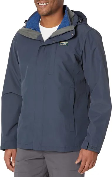 Куртка Bean's Sweater Fleece 3-in-1 Jacket Regular L.L.Bean, цвет Carbon Navy/Ocean Blue