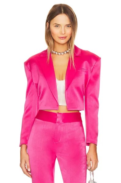 Пиджак Alice + Olivia Shan Boxy Oversized Cropped, цвет Candy