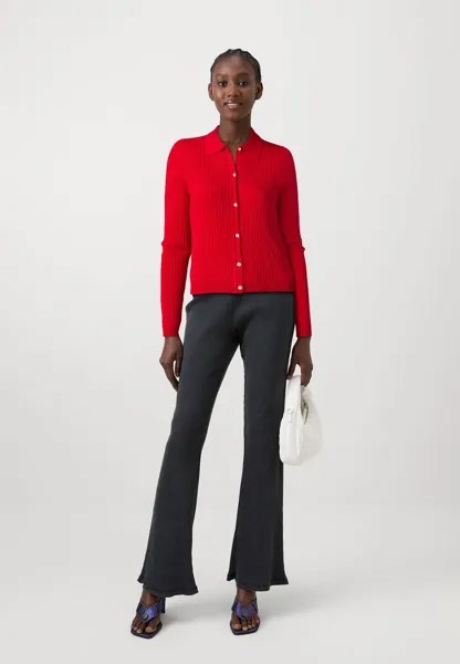 Кардиган ONLKAYA POLO V NECK CARDIGAN ONLY, красный
