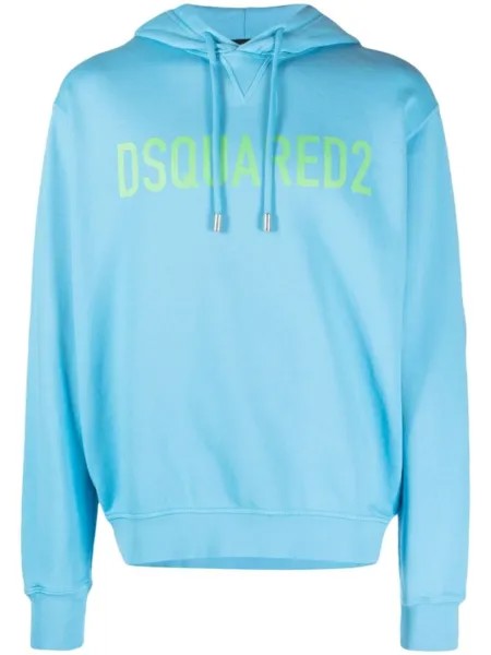 Dsquared2 худи с логотипом, синий