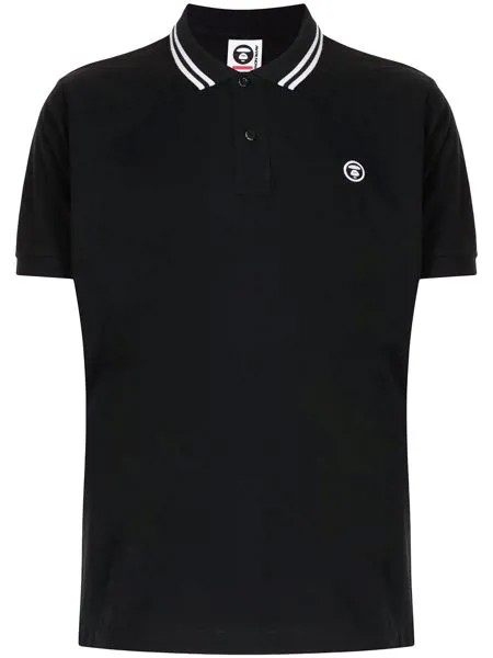 AAPE BY *A BATHING APE® рубашка поло с логотипом
