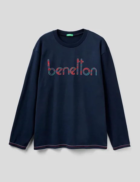 Лонгслив мужской United Colors of Benetton 21A_3I8X4M004 синий L