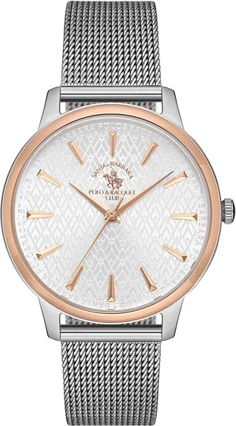 Наручные часы женские Santa Barbara Polo & Racquet Club SB.1.10259-4 серебристые