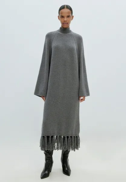 Трикотажное платье BASTIENNE EDITED, цвет graumeliert dunkelgrau
