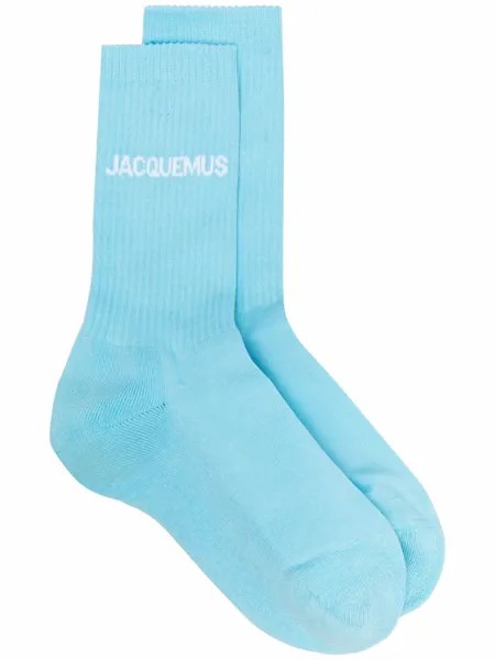 Jacquemus носки в рубчик с логотипом