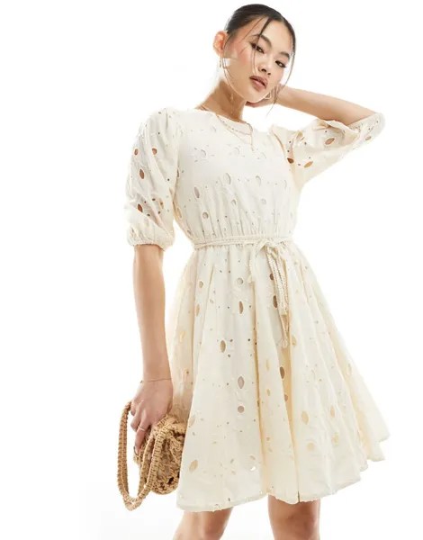 Платье мини с вышивкой River Island