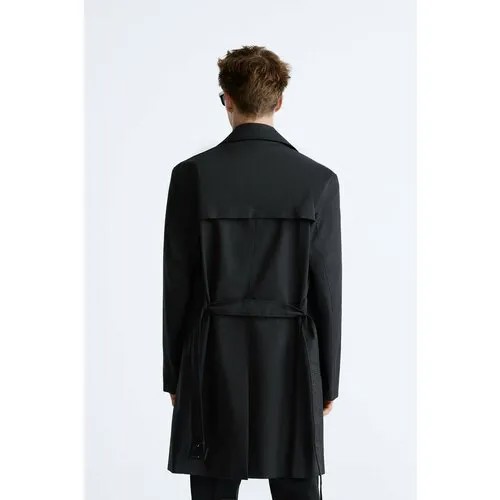 Плащ Zara, демисезонный, размер XL, черный