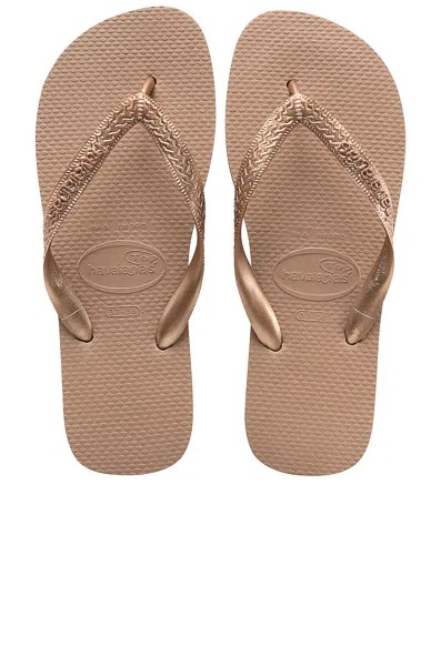 Сандалии Havaianas Top Tiras, цвет Rose Gold