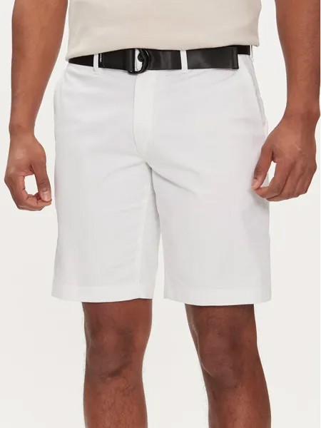 Тканевые шорты узкого кроя Calvin Klein, белый