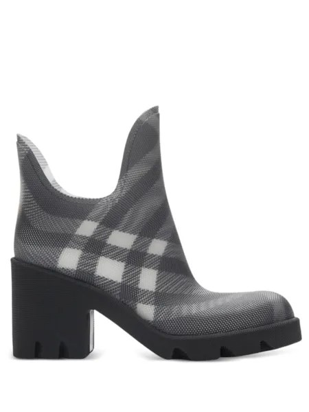 Burberry ботинки Marsh в клетку, серый