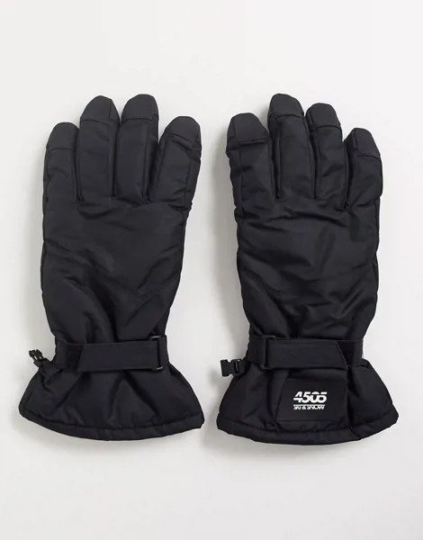 Черные горнолыжные перчатки ASOS 4505-Черный