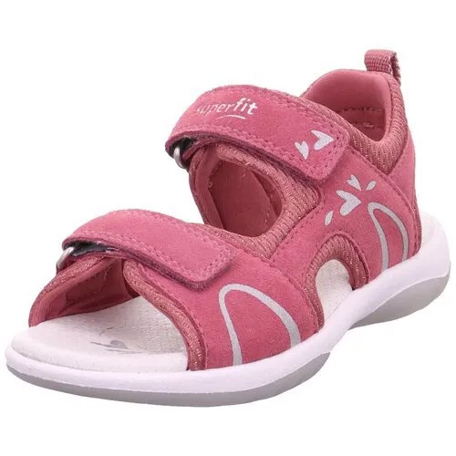 Туфли летние открытые SUPERFIT, для девочек, цвет Розовый, размер 32