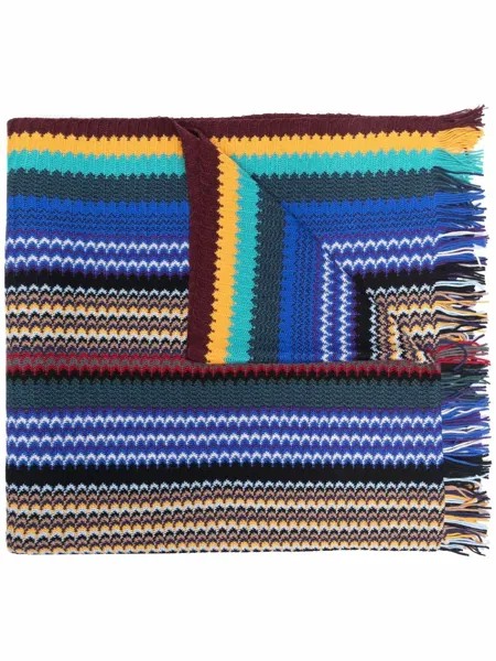 Missoni шарф с узором зигзаг