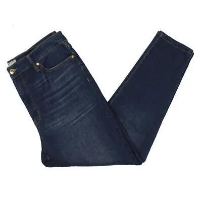 Женские синие джинсы-скинни Anne Klein с высокой посадкой до щиколотки 16 BHFO 6792