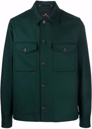 PS Paul Smith куртка-рубашка из смесовой шерсти