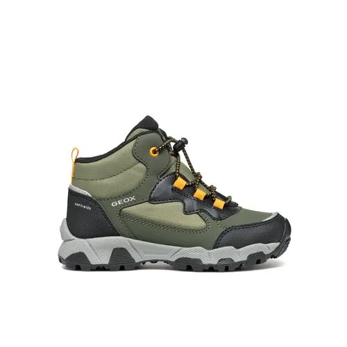 Кроссовки GEOX, размер 34 EU, dk green/lt orange
