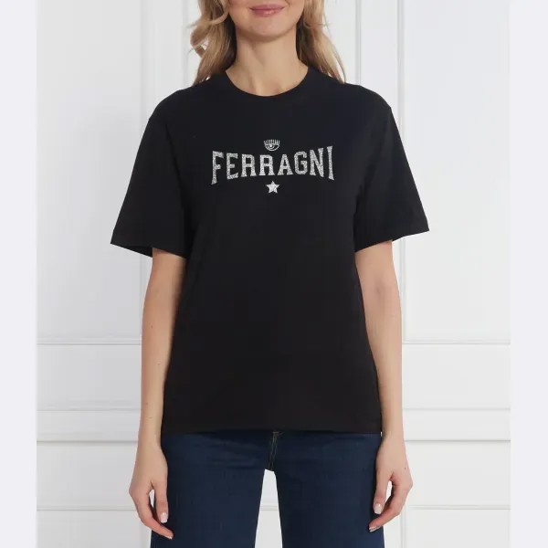 Футболка стандартного кроя Chiara Ferragni, черный