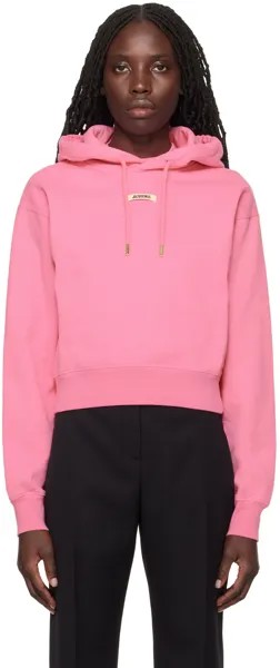 Розовый худи Les Classiques 'Le hoodie Gros Grain' Jacquemus