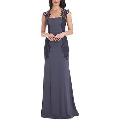 JS Collections Женское длинное вечернее платье с кружевной отделкой и вышивкой BHFO 0530