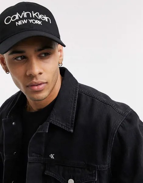 Черная кепка Calvin Klein NY-Черный