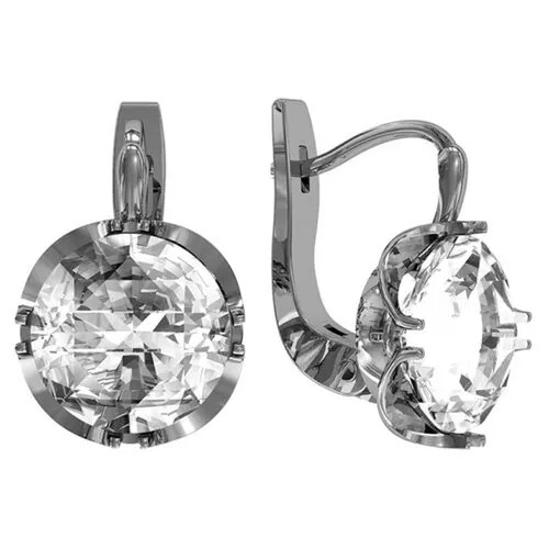 Серьги с 2 горным хрусталем из серебра 333250-GH