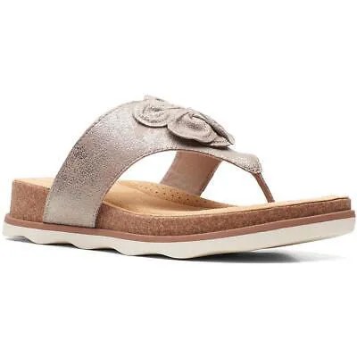 Женские сандалии Clarks Brynn Style Taupe Thong Sandals 8,5 Medium (B,M) BHFO 2579