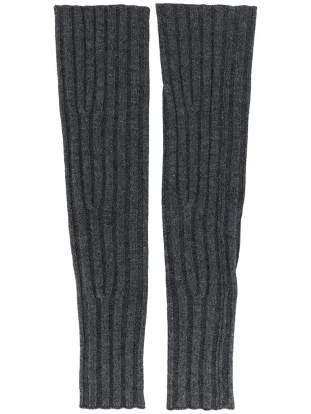 Cashmere In Love перчатки Aspen в рубчик без пальцев
