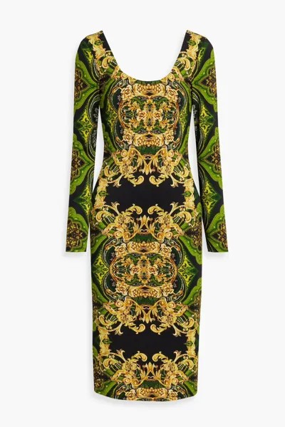 Платье Delora из джерси с принтом Alice + Olivia, цвет Leaf green